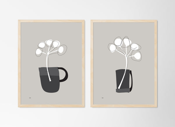 Plant in a cup (dark)