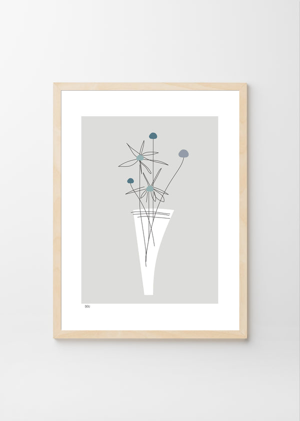 Flower in a vase (light) B
